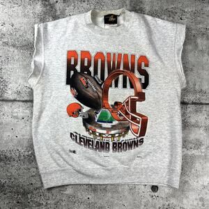 Cleveland Browns Magic Johnson Ts Size Large Cutoff Sweatshirt